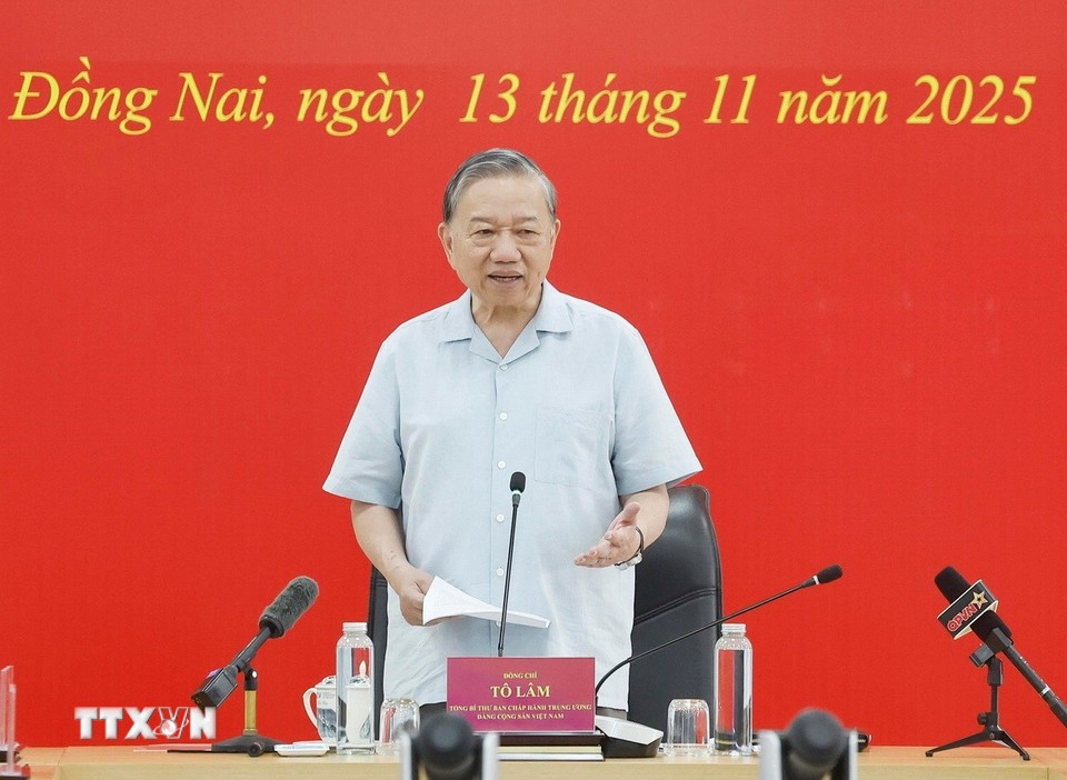 Tổng Bí thư Tô Lâm kiểm tra dự án sân bay Long Thành