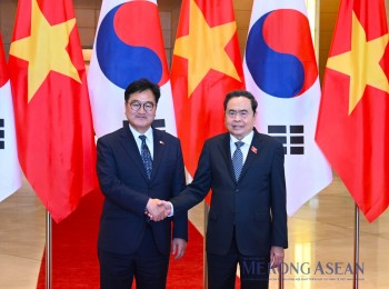 Chủ tịch Quốc hội Trần Thanh Mẫn đón, hội đàm với Chủ tịch Quốc hội Hàn Quốc