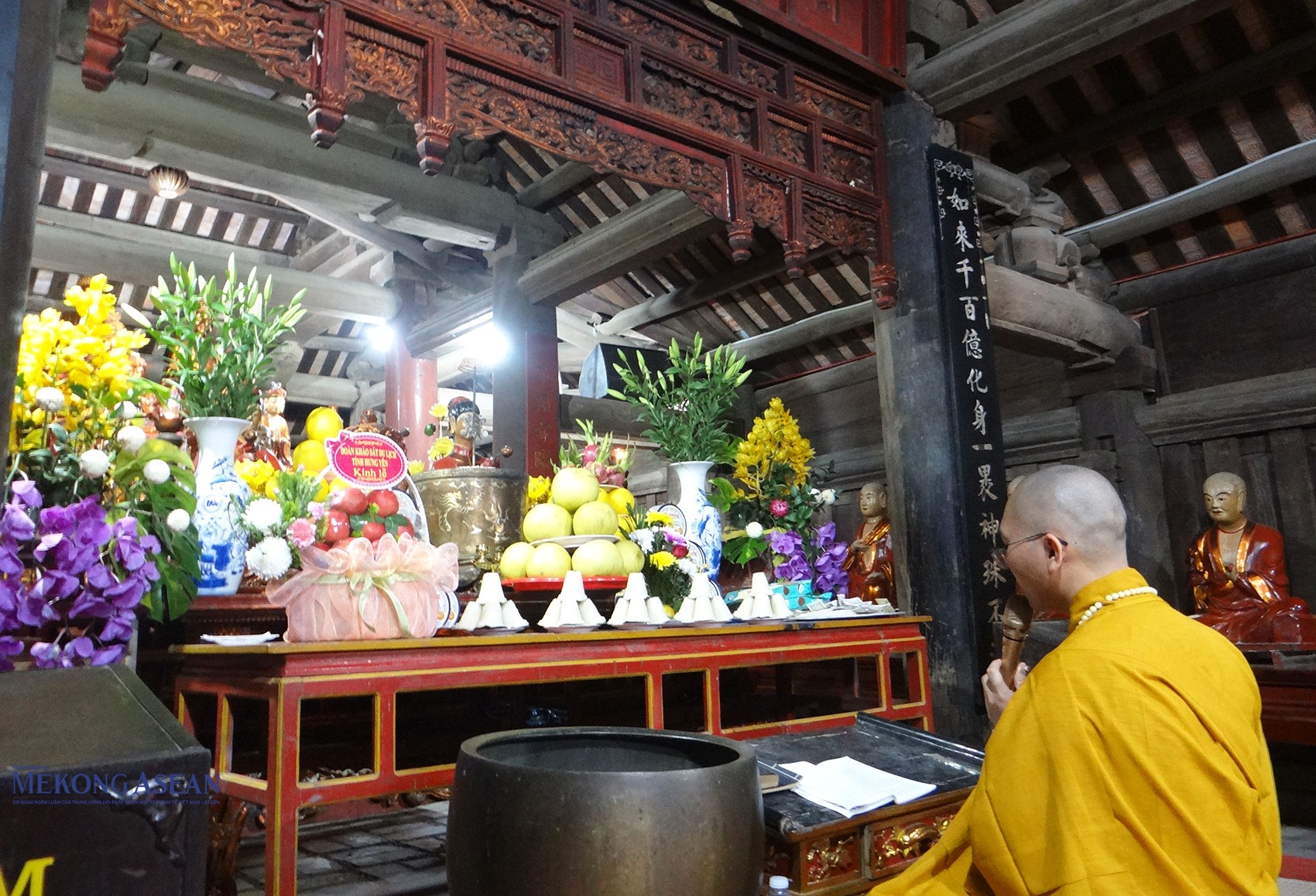 Bên trong chùa Keo. Ảnh: Phùng Nguyện/Mekong ASEAN.