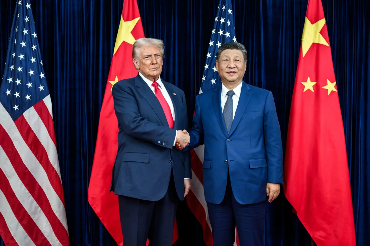 Tổng thống Mỹ Donald Trump và Chủ tịch Tập Cận Bình tại Busan, Hàn Quốc ngày 30/10. Ảnh: Nhà Trắng