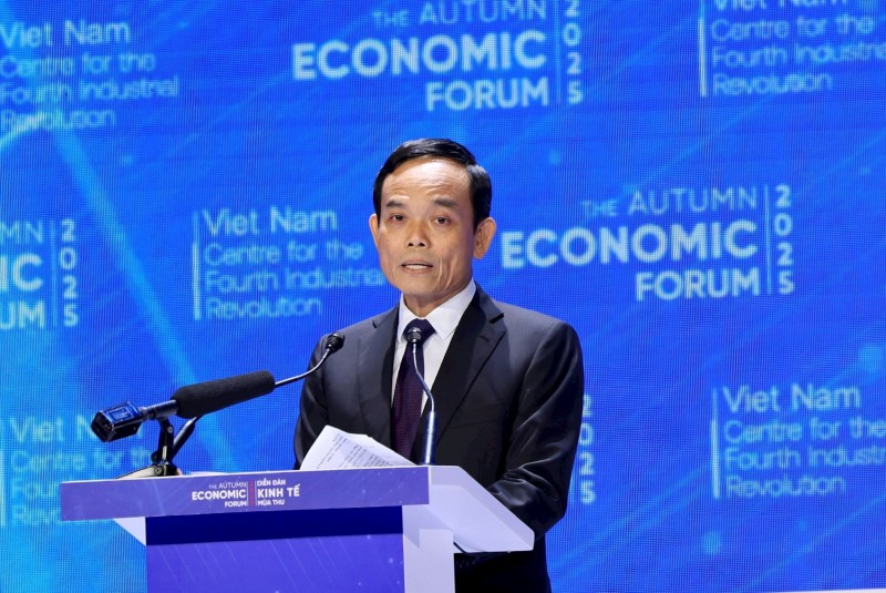 Bí thư Thành ủy TP HCM Trần Lưu Quang phát biểu khai mạc Phiên đối thoại toàn thể. Nguồn: Trung tâm Báo chí TP HCM.