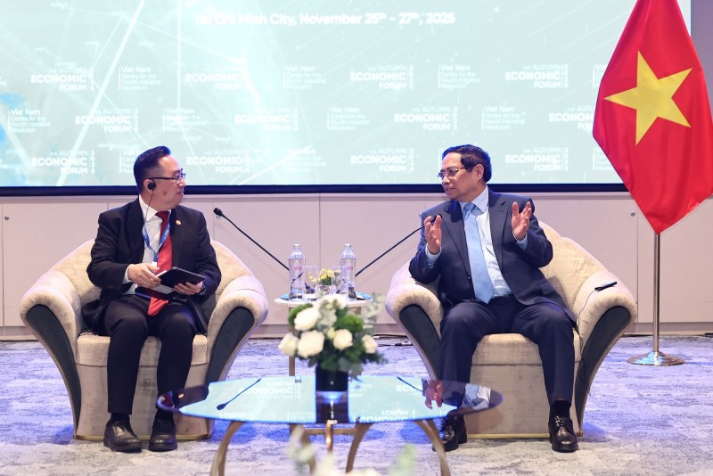 Thủ tướng Chính phủ Phạm Minh Chính tiếp Bộ trưởng Bộ Khoa học, Công nghệ và Đổi mới Malaysia Chang Lih Kang - Ảnh: VGP/Nhật Bắc