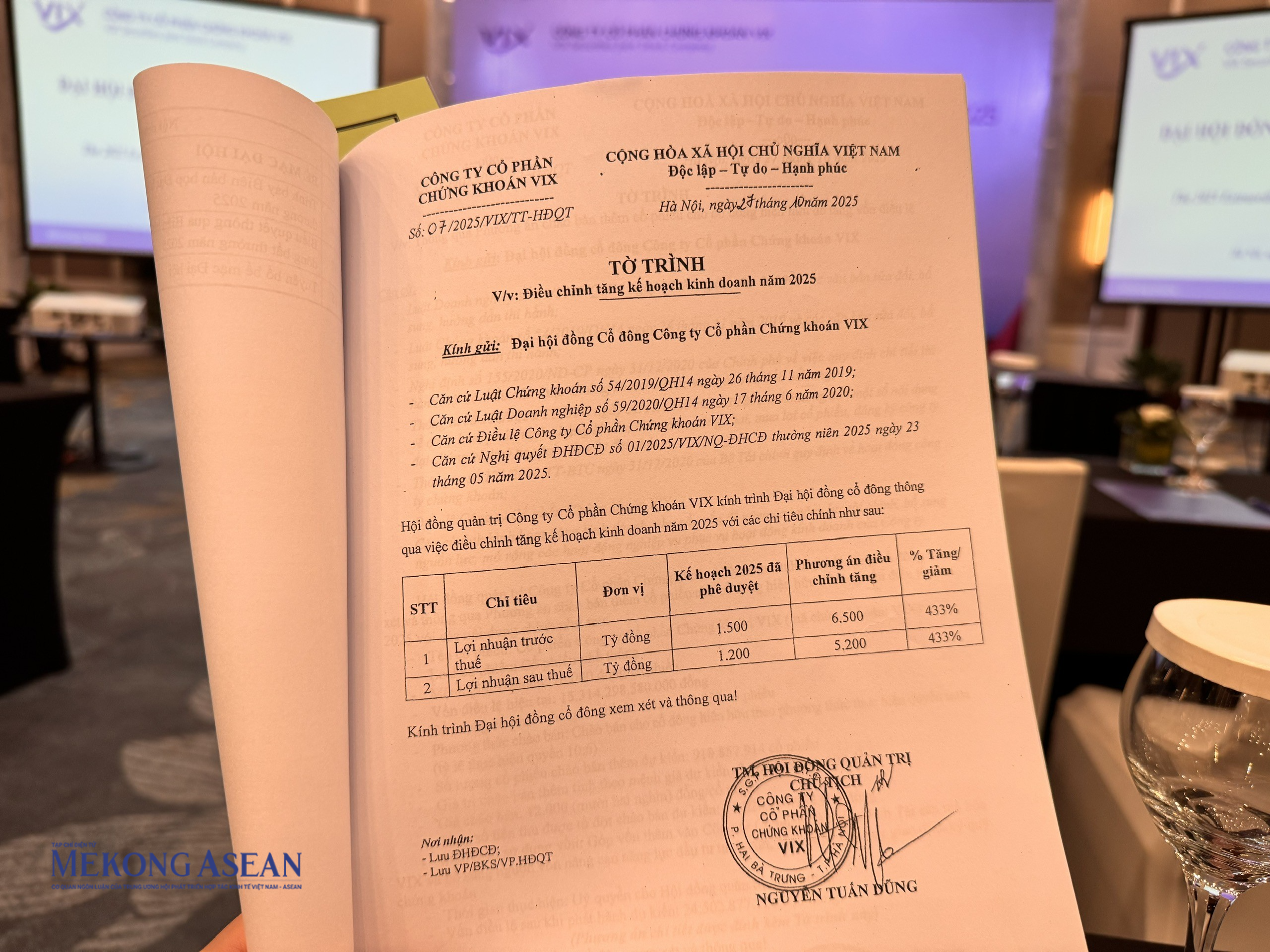 Chủ tịch VIX: ‘Chúng tôi không chỉ nói bằng lời, mà thể hiện bằng hành động’