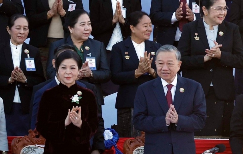 Tổng Bí thư Tô Lâm và Phu nhân dự Lễ kỷ niệm 50 năm Quốc khánh Lào