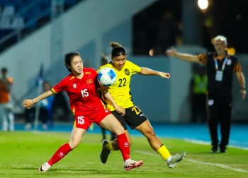 Đội tuyển nữ Việt Nam ghi 7 bàn vào lưới Malaysia