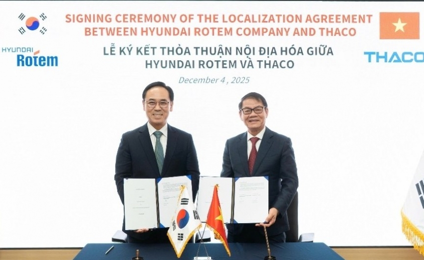 THACO hợp tác với Hyundai Rotem để nội địa hóa công nghiệp đường sắt