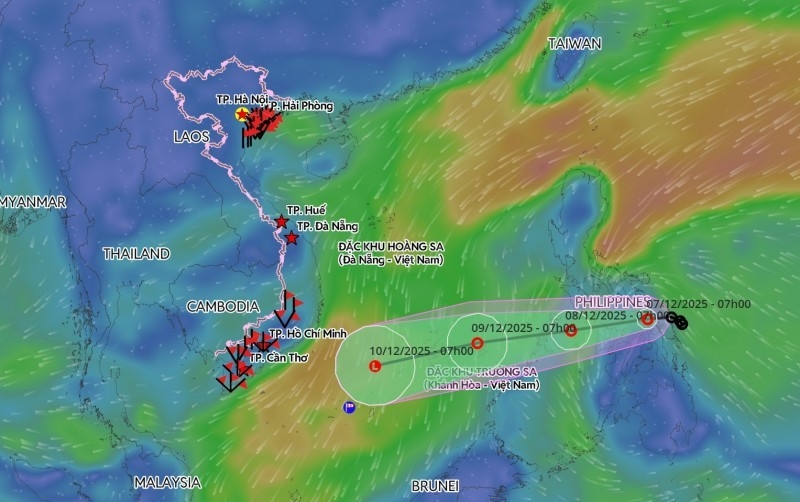 Áp thấp nhiệt đới ngày mai sẽ vào Biển Đông