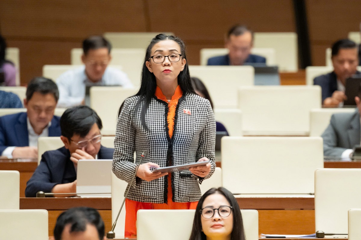 Đại biểu Trịnh Thị Tú Anh, đoàn ĐBQH tỉnh Lâm Đồng