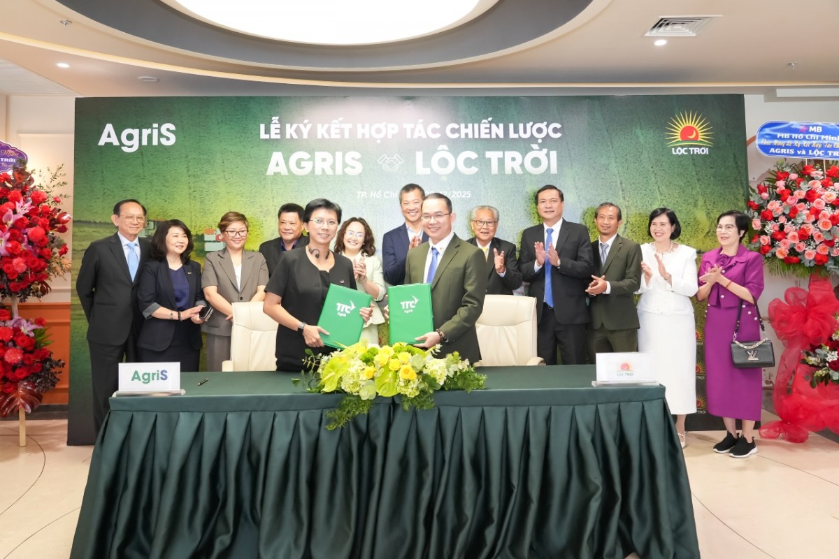 AgriS và Lộc Trời hợp tác kiến tạo hệ sinh thái lúa gạo bền vững