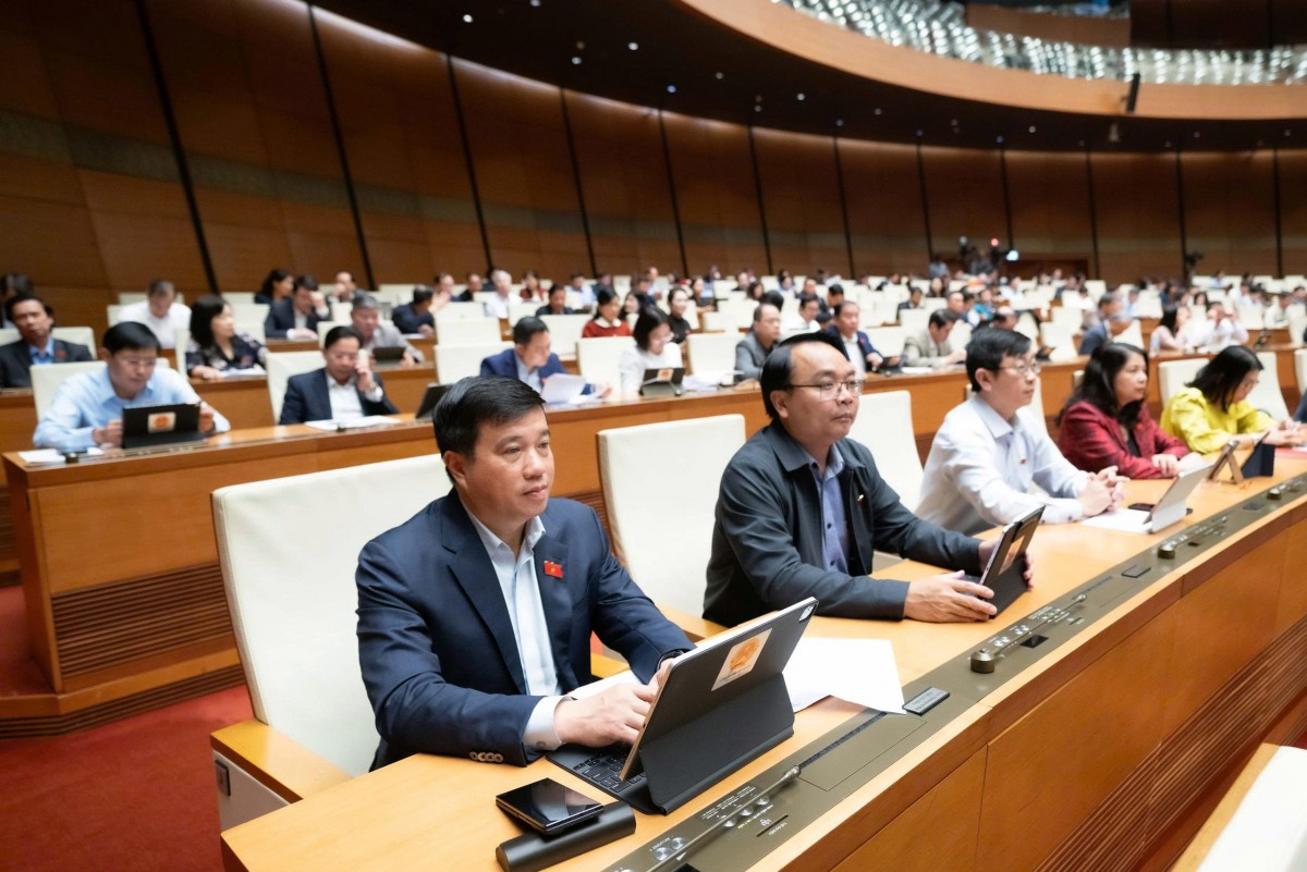 Các đại biểu Quốc hội tham gia Phiên họp