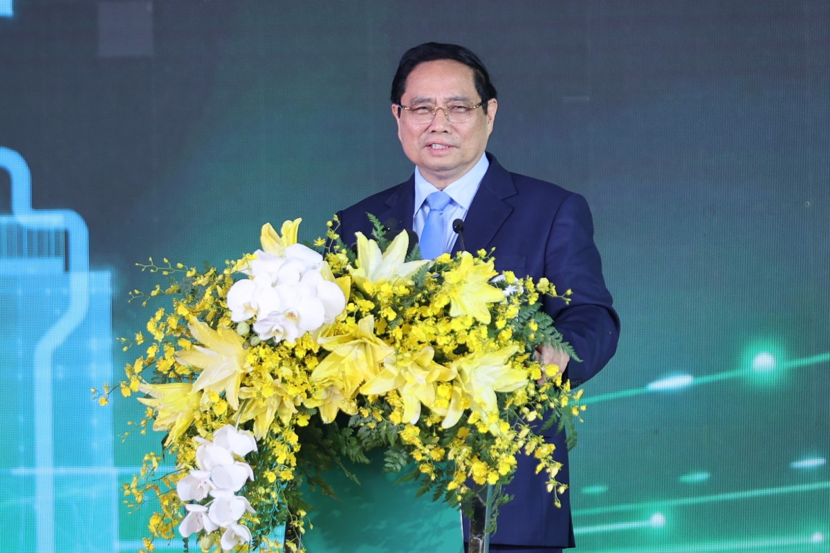 Thủ tướng Phạm Minh Chính phát biểu tại sự kiện - Ảnh: VGP