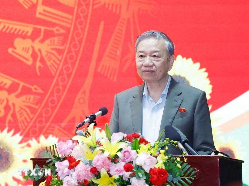 Tổng Bí thư Tô Lâm tiếp xúc cử tri tỉnh Hưng Yên