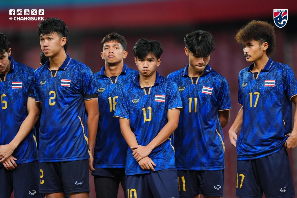 U22 Thái Lan có hiệp một ấn tượng nhưng không thể bảo toàn lợi thế. Ảnh: Facebook/Thailand National Football Team