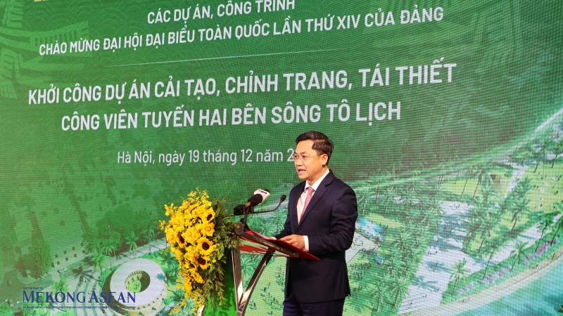 Hà Nội khởi công dự án công viên hai bên sông Tô Lịch hơn 4.600 tỷ đồng