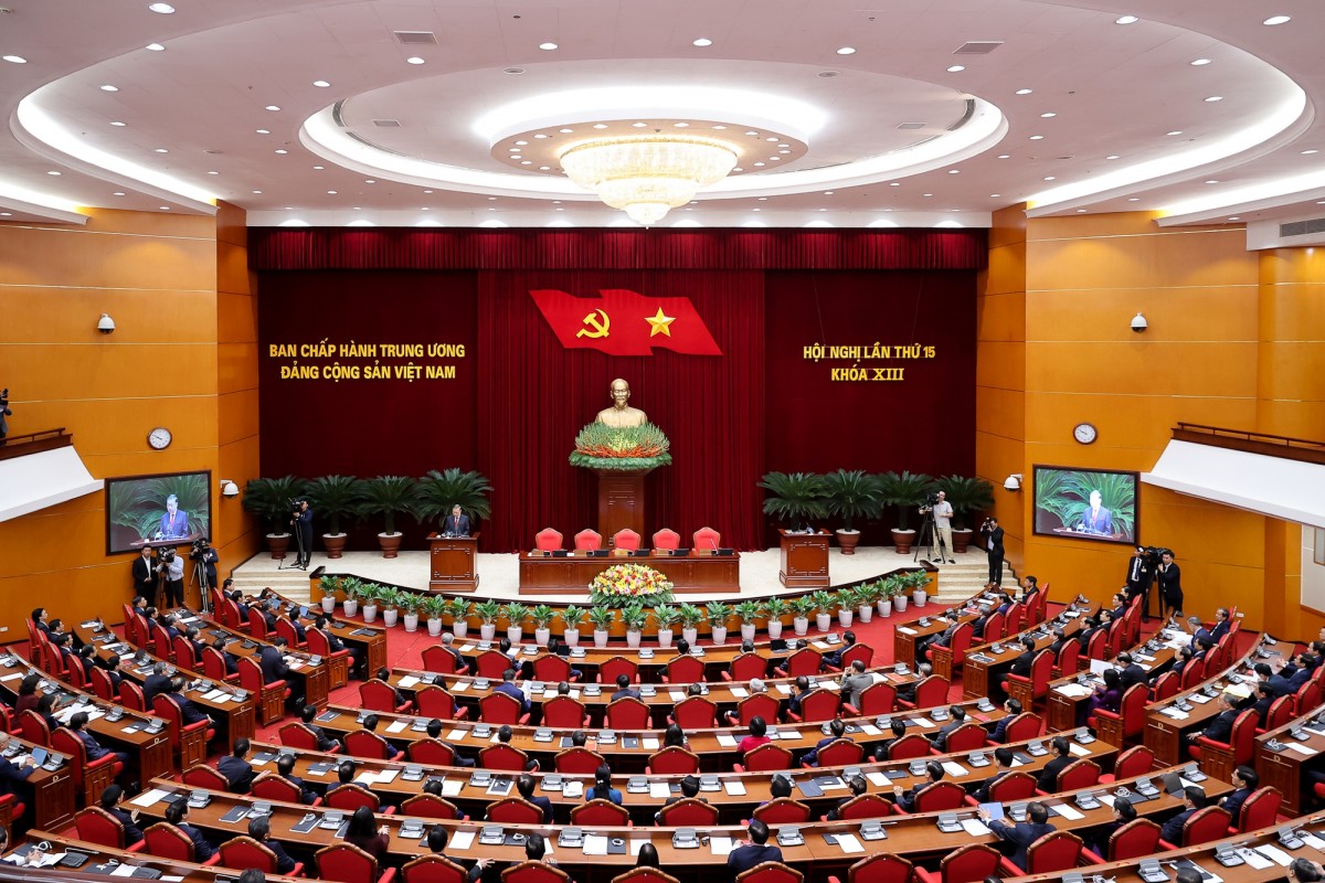 Tổng Bí thư Tô Lâm phát biểu bế mạc Hội nghị Trung ương 15