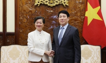 Chủ tịch nước Lương Cường tiếp Đại sứ Campuchia chào từ biệt