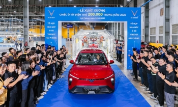 Nhà máy VinFast Hải Phòng cán mốc 200.000 ô tô điện xuất xưởng năm 2025