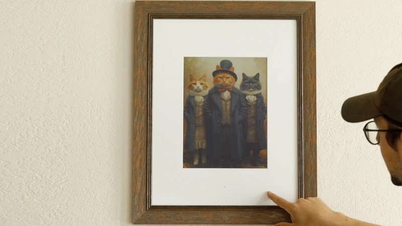 Fraimic - khung ảnh kỹ thuật số biến lời nói thành tranh AI. Ảnh: