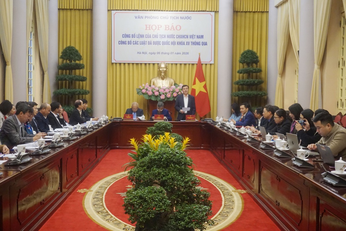 Công bố Lệnh của Chủ tịch nước về 12 luật liên quan kinh tế - tài chính