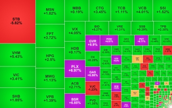 Cổ phiếu đua nhau 'xanh tím', STB ngược chiều giảm mạnh