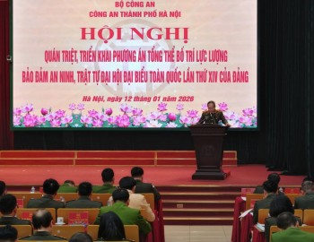 Công an TP Hà Nội bảo đảm tuyệt đối an toàn Đại hội XIV của Đảng