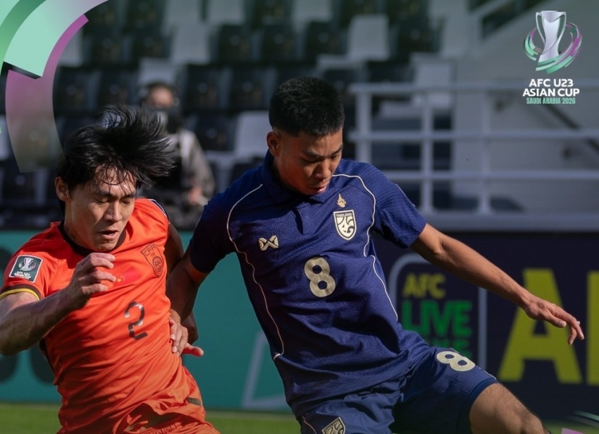 Thái Lan bị loại ở vòng bảng U23 châu Á sau trận hòa Trung Quốc