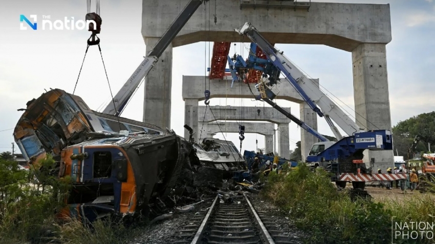 Ông Putin chia buồn với Thái Lan vụ cần cẩu rơi trúng tàu hỏa