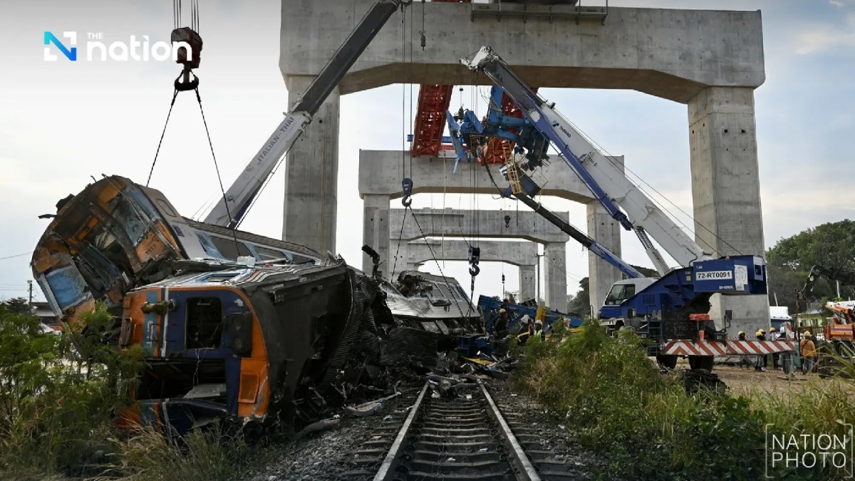 Hiện trường vụ tai nạn sáng 15/1. Ảnh: Nation Thailand