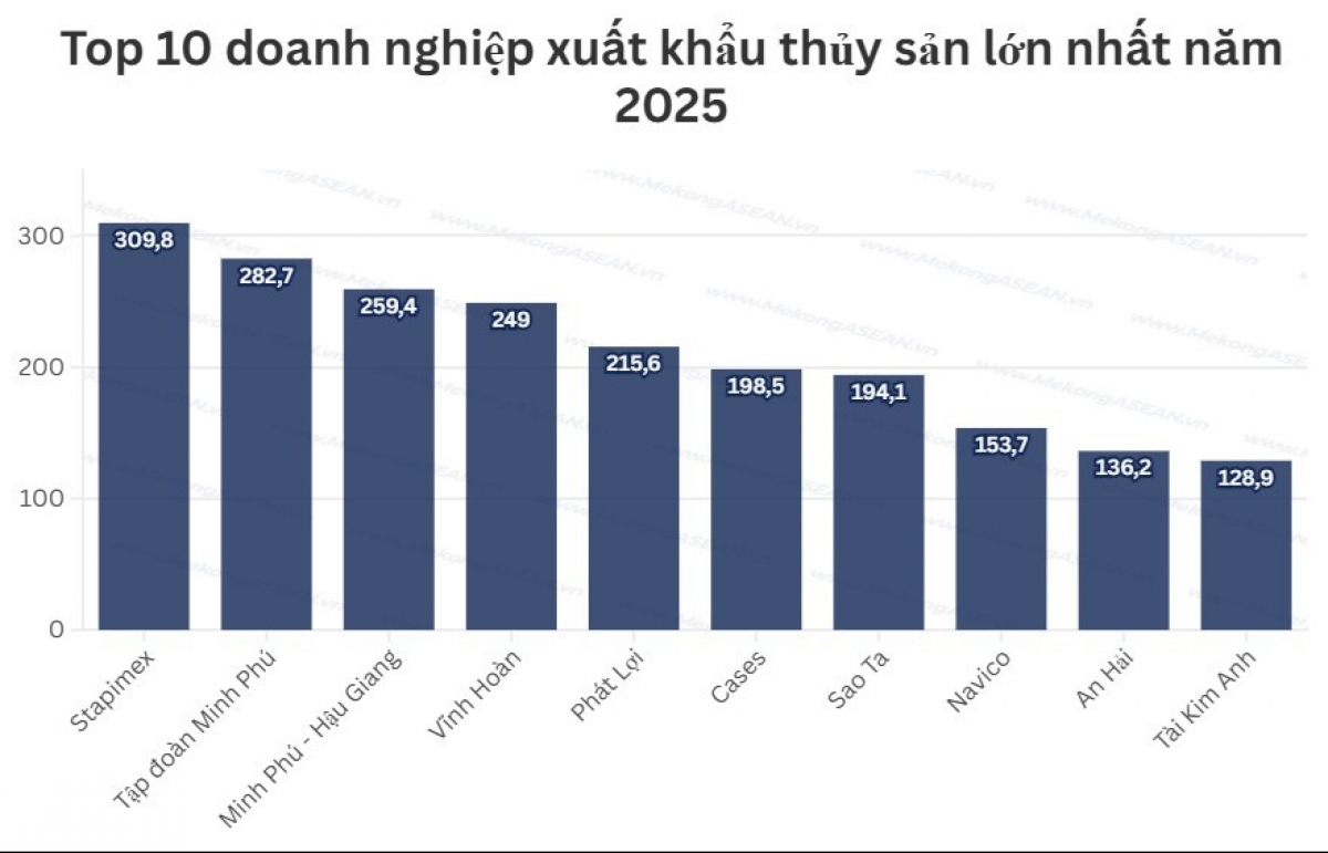 Top 10 doanh nghiệp xuất khẩu thủy sản lớn nhất năm 2025插图