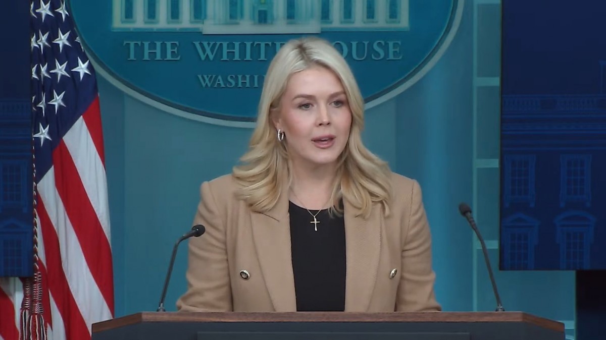 Thư ký Báo chí Nhà Trắng Karoline Leavitt ngày 15/1. Ảnh: Nhà Trắng