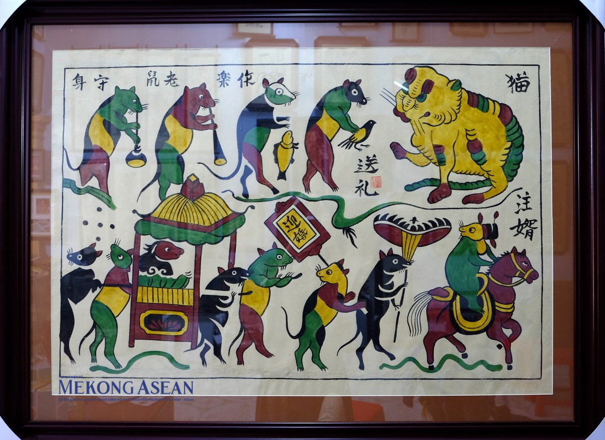 Nghề làm tranh dân gian Đông Hồ trở thành di sản thứ 17 của Việt Nam được UNESCO ghi danh. Ảnh: Thảo Ngân - Mekong ASEAN.