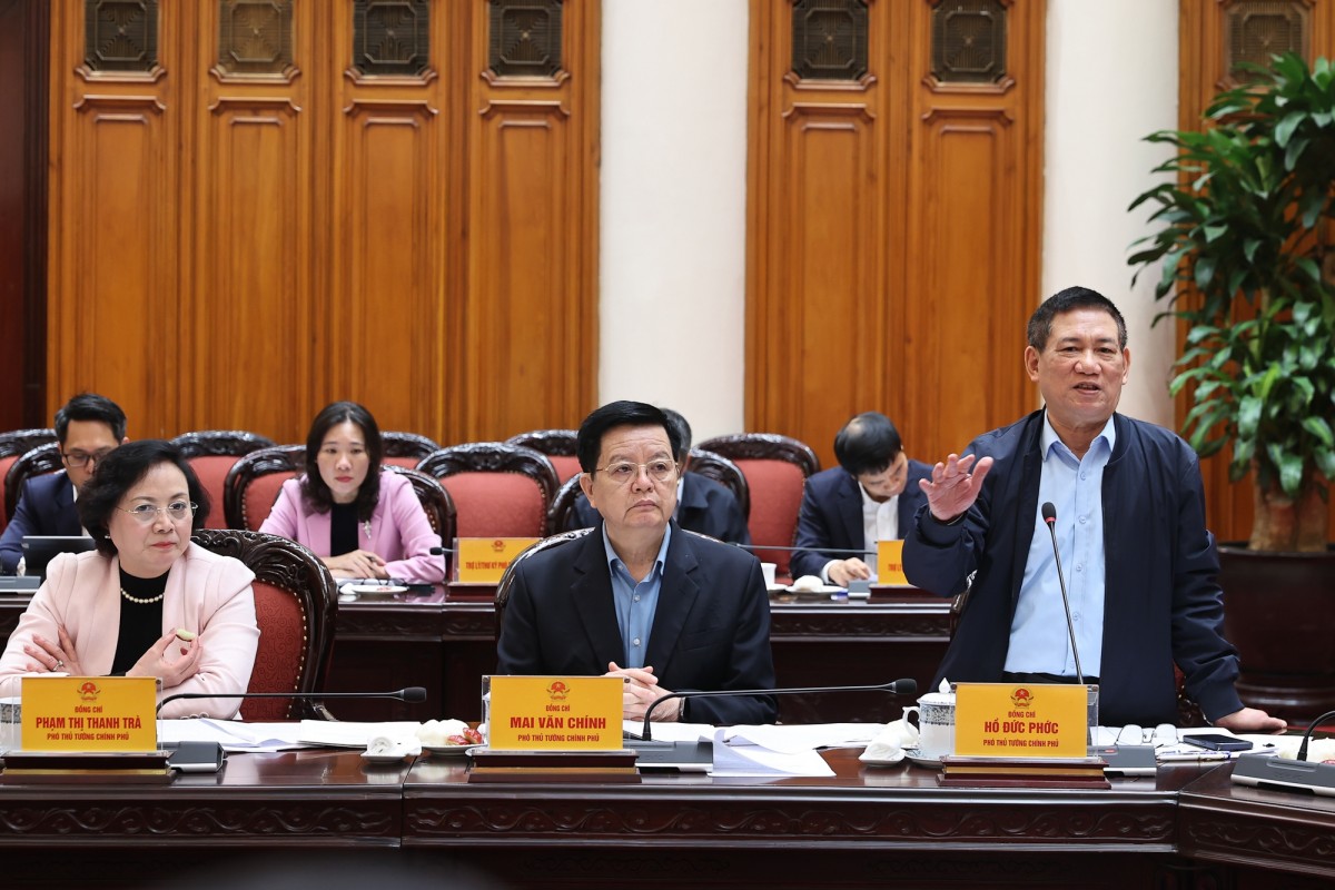 Phó Thủ tướng Chính phủ Hồ Đức Phớc phát biểu - Ảnh: VGP/Nhật Bắc