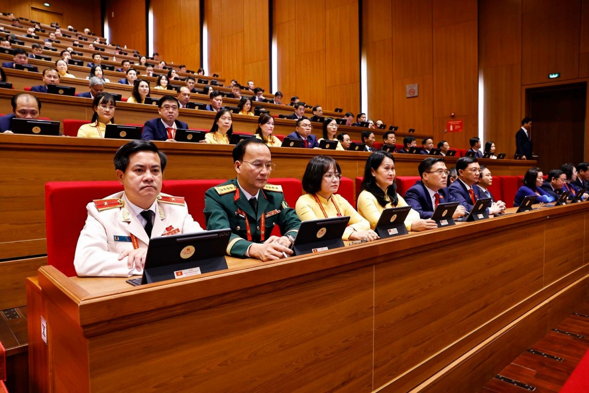 Tổng Bí thư Tô Lâm trình bày báo cáo về các văn kiện trình Đại hội XIV