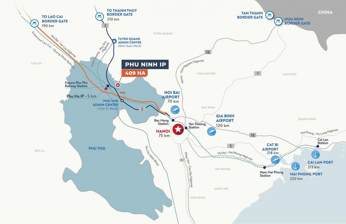 Viglacera được chấp thuận làm khu công nghiệp hơn 400 ha tại Phú Thọ