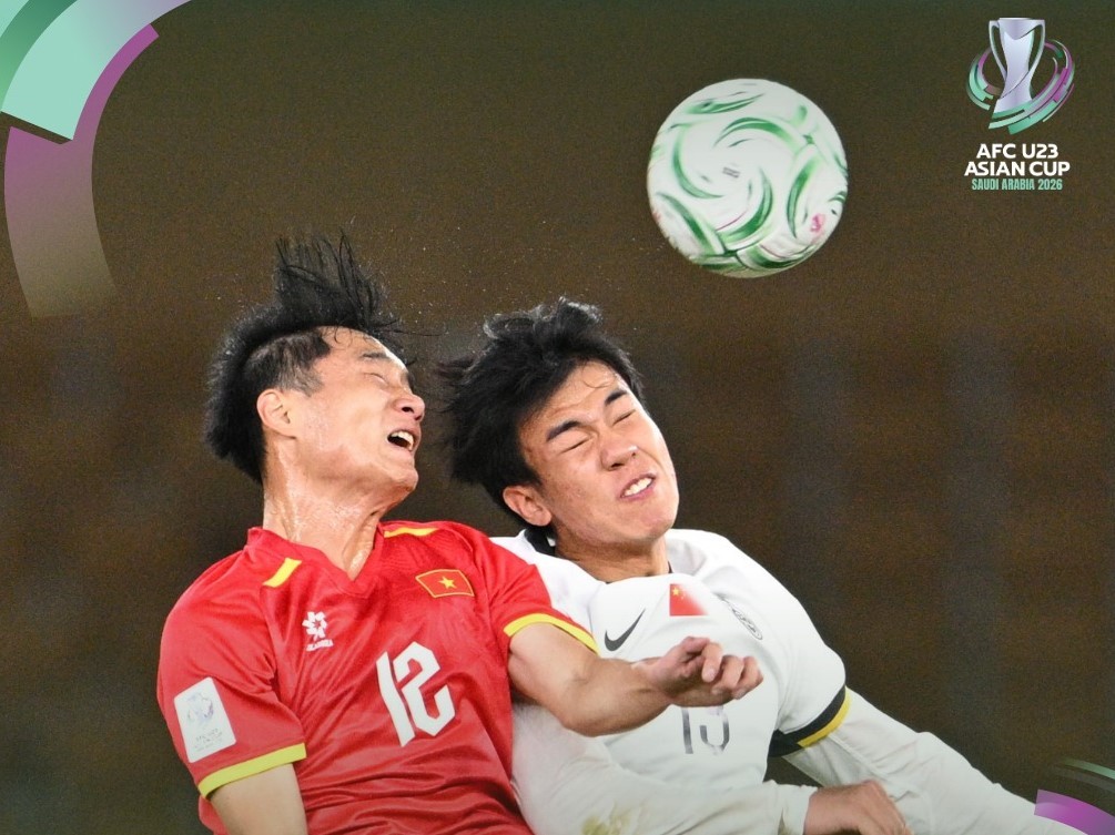 Hiệp một khép lại mà không có bàn thắng nào được ghi. Ảnh: AFC Asian Cup