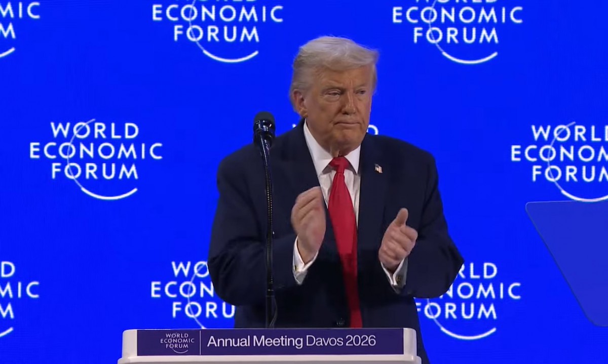 Ông Donald Trump kết thúc bài phát biểu. Ảnh: Nhà Trắng