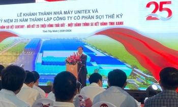 Sợi Thế Kỷ đưa nhà máy Unitex công suất 60.000 tấn/năm vào vận hành