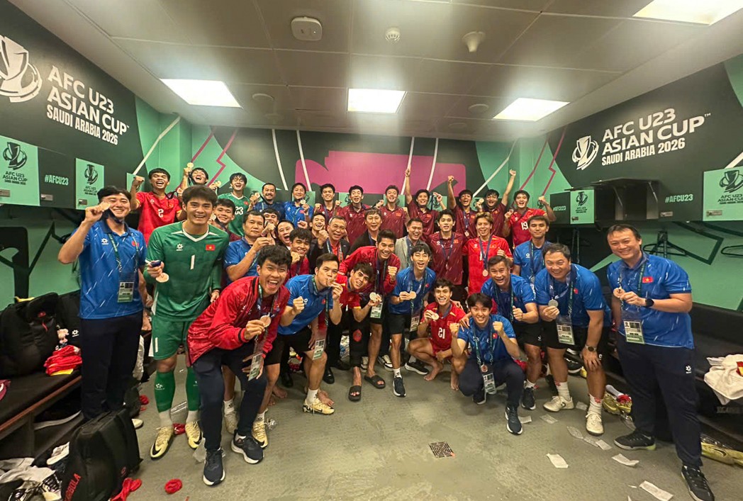 U23 Việt Nam kết thúc Giải U23 châu Á 2026 với tấm huy chương đồng. Ảnh: VFF U23 Việt Nam kết thúc Giải U23 châu Á 2026 với tấm huy chương đồng. Ảnh: VFF