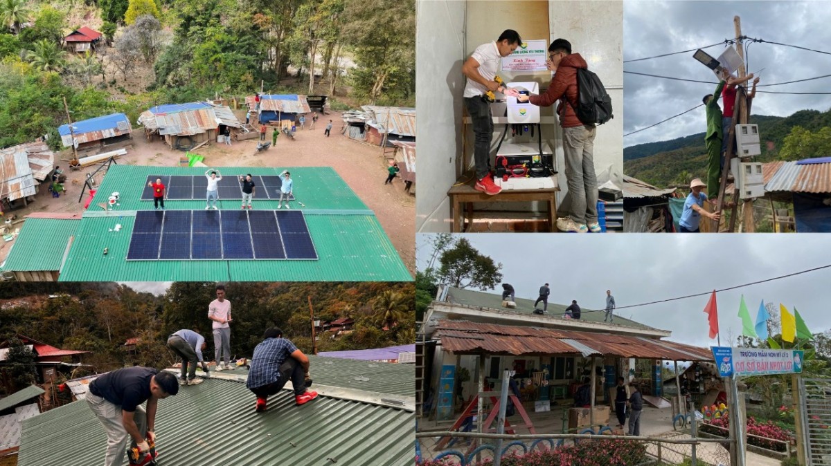 Hành trình mang ánh sáng đến những điểm trường vùng lũ Nghệ An