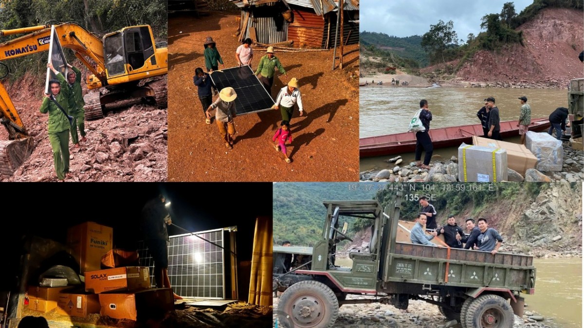 Hành trình mang ánh sáng đến những điểm trường vùng lũ Nghệ An