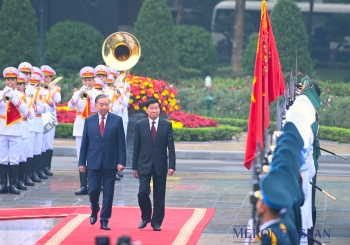 Tổng Bí thư Tô Lâm chủ trì lễ đón Tổng Bí thư, Chủ tịch nước Lào