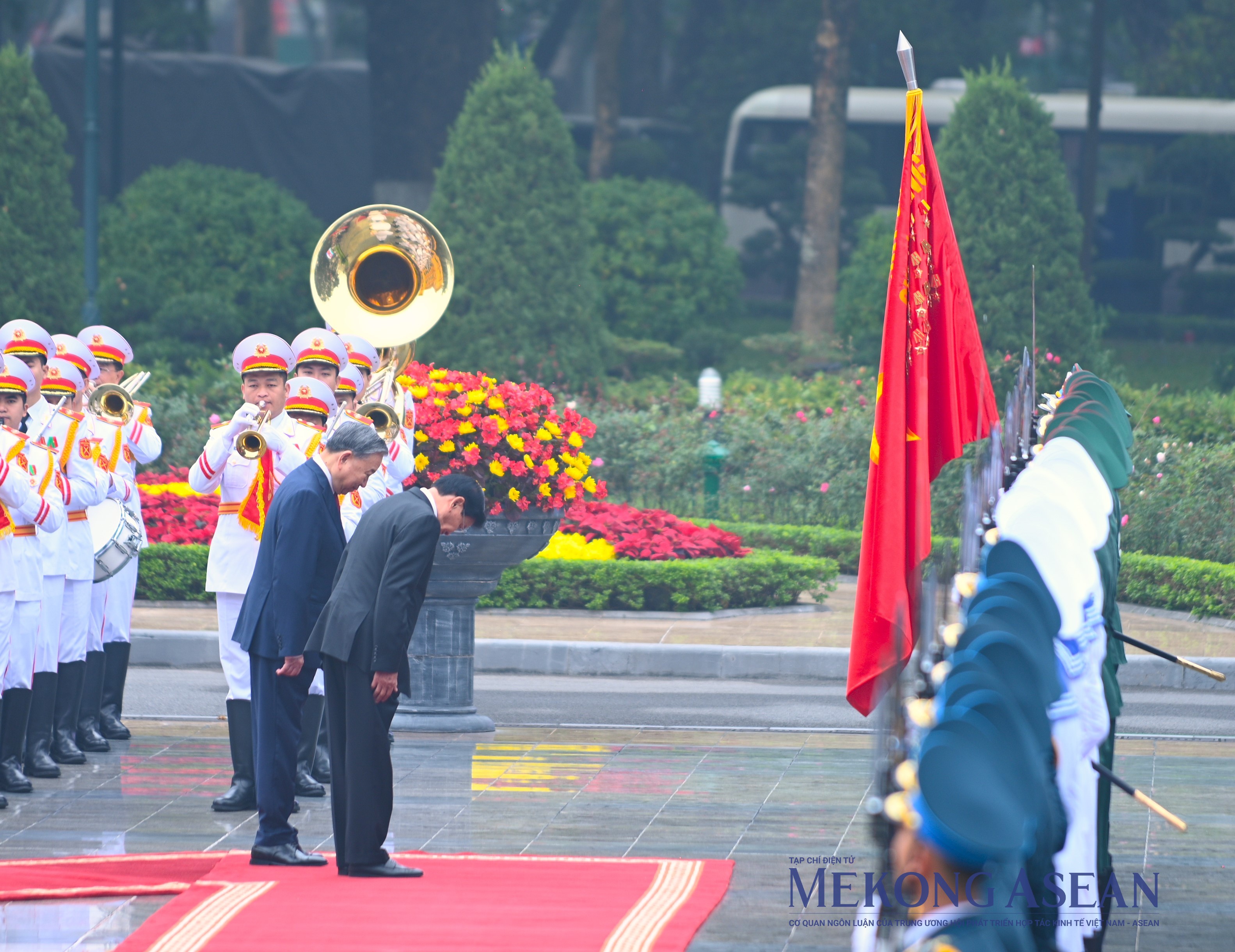 Tổng Bí thư Tô Lâm chủ trì lễ đón Tổng Bí thư, Chủ tịch nước Lào