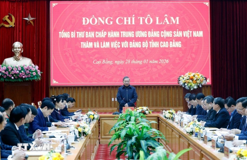 Tổng Bí thư: Cao Bằng cần biến vị trí biên giới thành lợi thế chiến lược