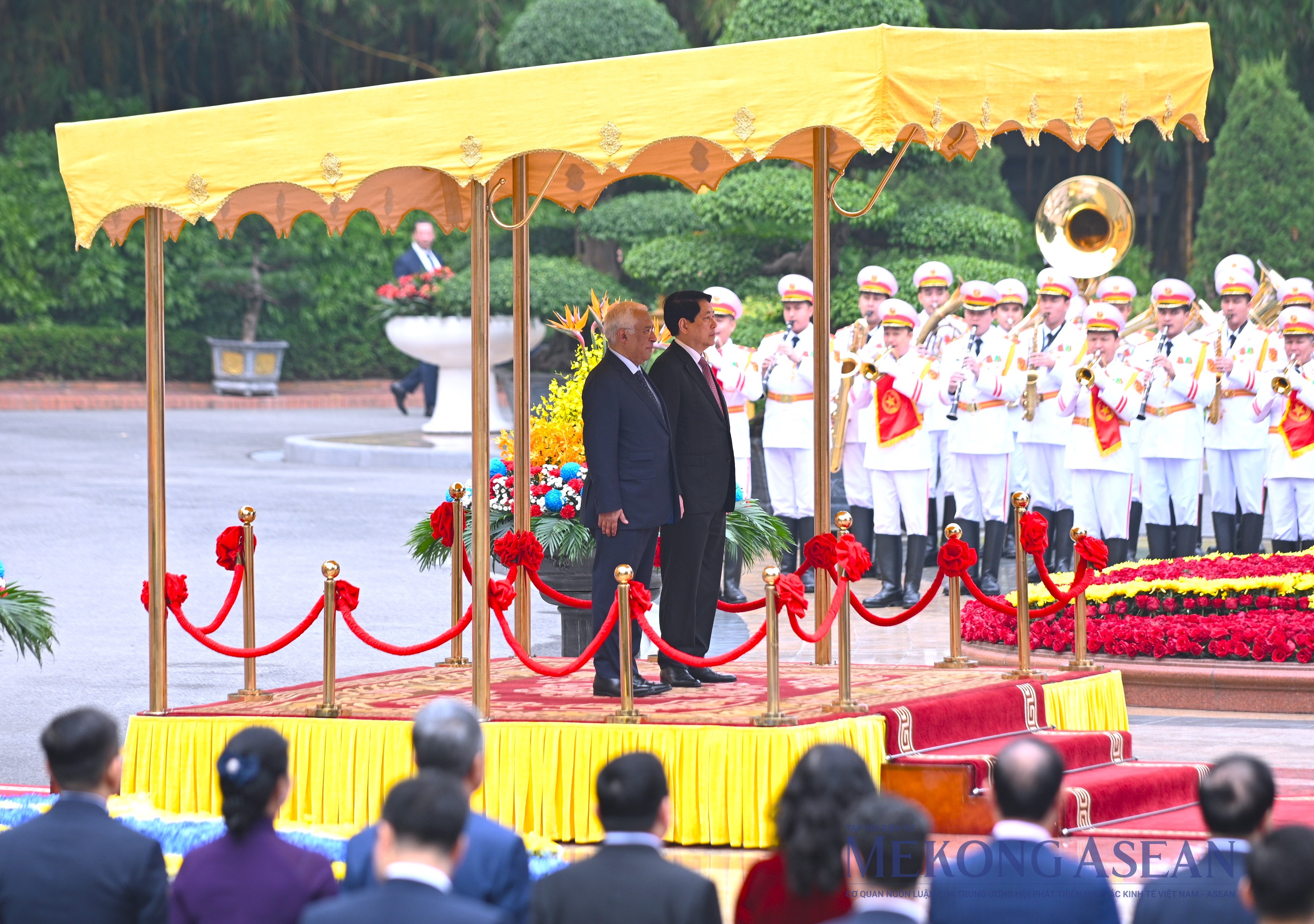 Chủ tịch nước Lương Cường chủ trì lễ đón Chủ tịch Hội đồng châu Âu