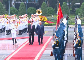 Chủ tịch nước Lương Cường chủ trì lễ đón Chủ tịch Hội đồng châu Âu