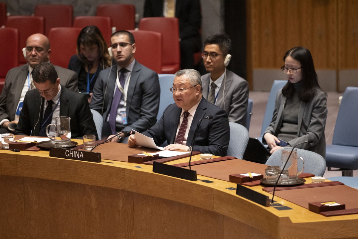 Đại sứ Trung Quốc tại Liên Hợp Quốc Fu Cong. Ảnh: Phái đoàn Thường trực của Trung Quốc tại Liên Hợp Quốc
