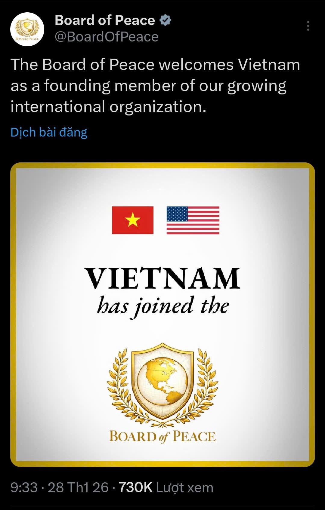 Việt Nam ủng hộ kế hoạch hòa bình về chấm dứt xung đột tại Dải Gaza