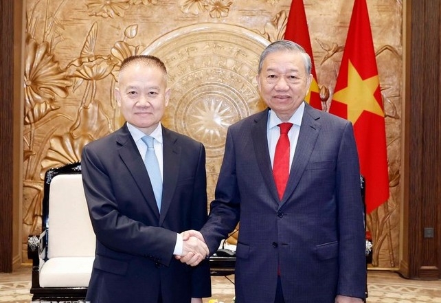 Tổng Bí thư Tô Lâm tiếp Đặc phái viên của Tổng Bí thư, Chủ tịch Trung Quốc