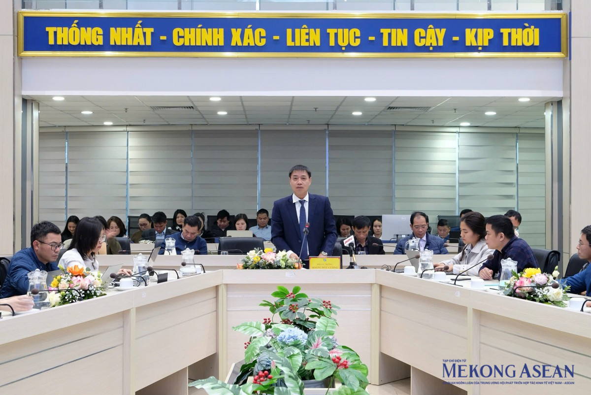 Cục Khí tượng Thuỷ văn (Bộ Tài nguyên Môi trường) họp báo công bố thông tin tình hình thời tiết năm 2026. Ảnh: Thảo Ngân - Mekong ASEAN. Cục Khí tượng Thuỷ văn (Bộ Tài nguyên Môi trường) họp báo công bố thông tin tình hình thời tiết năm 2026. Ảnh: Thảo Ngân - Mekong ASEAN.