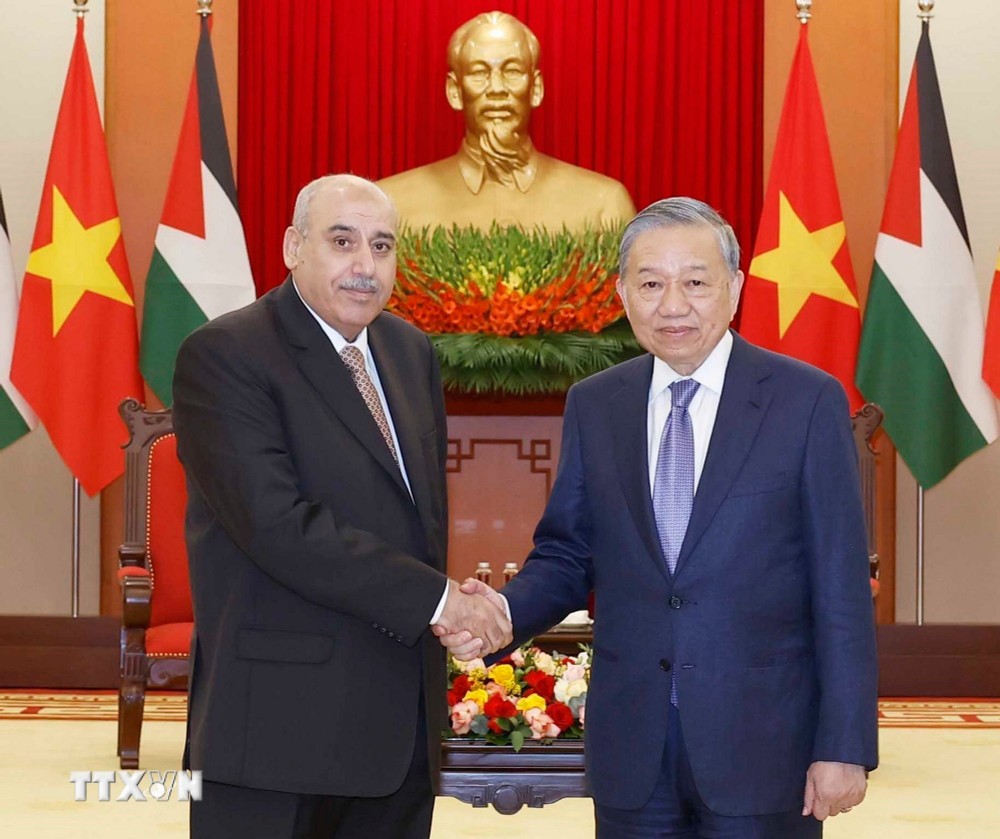 Tổng Bí thư Tô Lâm tiếp Chủ tịch Hạ viện Jordan